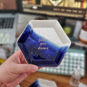 "Follow your Dreams" Decorative Trinket Tray |  WalgreenCo Ceramic Trinket Tray